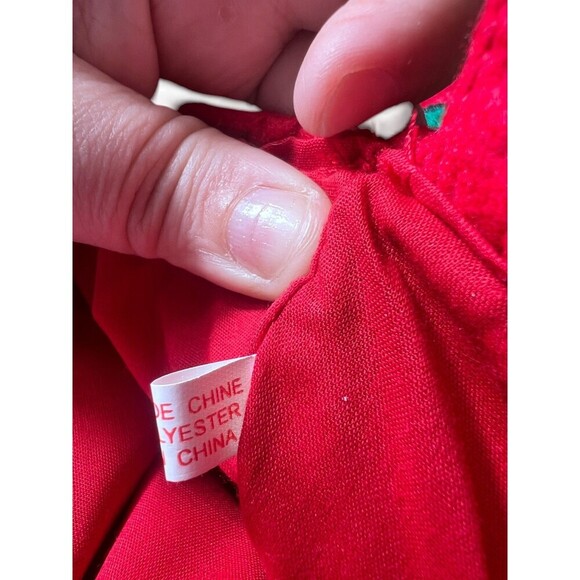 Vintage L'Art Felt Christmas Stocking Decor Ornament 12" Joy Love Hope Seasonal - Picture 10 of 10